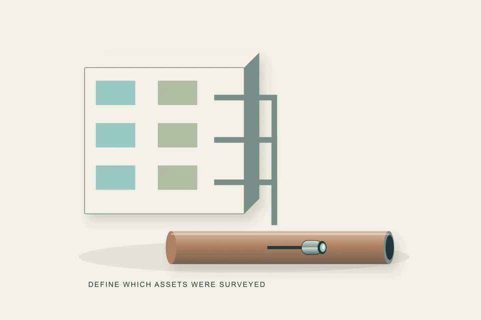 Conceptual illustration of separate units join one shared sewer