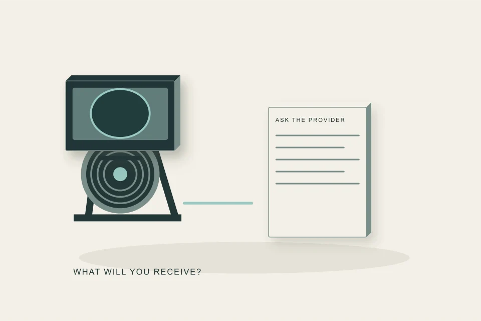 Conceptual illustration of inspection kit and evidence checklist
